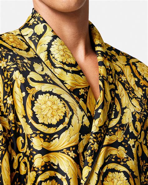 versace silk robbery|Versace barocco robes.